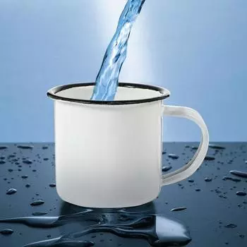 2 шт. железные кружки белые эмалированные чашки винтажные железные кружки деревенская кофейная кружка для кемпинга дома железная кружка железная кофейная кружка использование белый