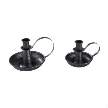 2 шт. Железный конусный подсвечник, многофункциональный настольный декор для Black