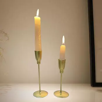 2 шт., железный подсвечник, столб, подсвечник, центральная часть стола, канделябры, настольное украшение для чёрный