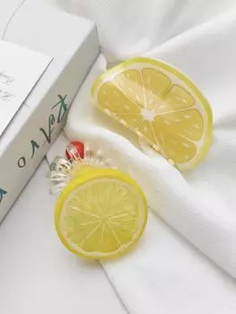 2 шт. Женская мода Свежий лимонный колокольчик аксессуары для волос набор подходит для ежедневного завязывания волос подарки