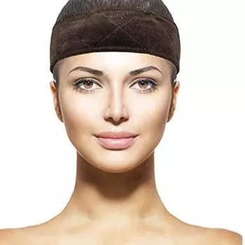 2 шт. Женская нескользящая бархатная повязка для парика, регулируемая эластичная повязка на голову, шарф для волос бежевый