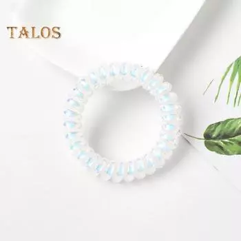 2 шт., женская пластиковая веревка для волос, телефонная проволока, резинка для волос, высокоэластичная резинка для волос, повязка на голову, инструменты для укладки волос синий