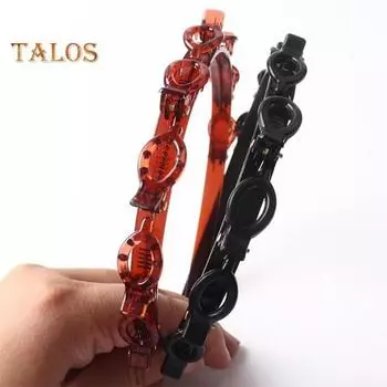 2 шт. Женская повязка на голову с зажимами, двухслойный дизайн, противоскользящая повязка для волос, плетеные обручи для волос, аксессуары для волос 2pcs чёрный