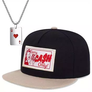 2 шт. Женская универсальная шляпа Show Face, маленькая шляпа, уличная плоская кепка, модная повседневная покерная подвеска, ожерелье, спортивная на открытом воздухе, пара, спортивная солнцезащитная шляпа от солнца темно-синий