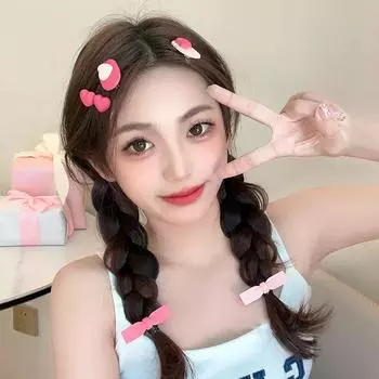 2 шт., женские, для девочек, желейные, цветные, ацетатные шпильки для волос, набор, милые, простые, заколки для волос, детские, заколки, аксессуары для волос