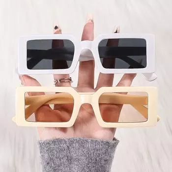 2 шт. женские модные классические солнцезащитные очки в квадратной оправе для повседневной жизни на открытом воздухе, мужские походные аксессуары.