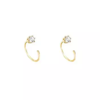 2 шт. женские полукруглые серьги-кольца с подвесками ювелирные изделия серебряный