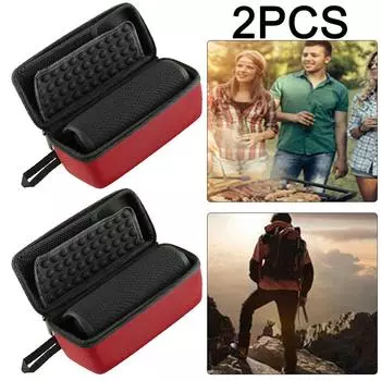 2 шт. жесткий чехол EVA для беспроводного динамика Flip 6, портативная сумка для переноски (красный)