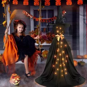 2 шт. жутких призрачных украшений на Хэллоуин, стоячие призрачные украшения с гирляндами, легко собираемые призрачные украшения для крыльца и двора 2pcs