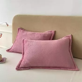 2 шт. Зимняя фланелевая наволочка с скандинавскими вставками Wind Loop Velvet Craftsmanship Sofa, наволочка для подушки для спальни Home Domitory Постельное белье 48X74cm 2PCS Pillowcases