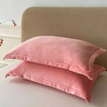 2 шт. Зимняя фланелевая наволочка с скандинавскими вставками Wind Loop Velvet Craftsmanship Sofa, наволочка для подушки для спальни Home Domitory Постельное белье 48X74cm 2PCS Pillowcases