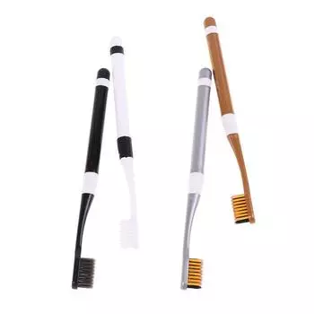 2 шт. зубная щетка из бамбукового угля с мягкой щетиной для чувствительных десен Black&White