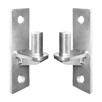 2 штуки Портативные Прочные Настенные Петли для Ворот из Нержавеющей Стали для Уличных Ворот из Сетки-рабицы, Шарнирные Штифты для Столба Ворот
