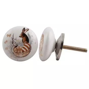 2 штуки разноцветные плоские керамические мебельные ручки в виде белок для кухонного шкафа, фурнитура для двери, декоративные ручки для комода, роскошь, великолепие