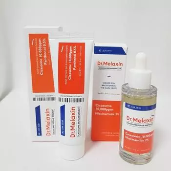 2 штуки в одном наборе Dr.. Набор линий отслеживания проблем с экзосомой Мелаксин (Крем + Ампула), 1 кусок