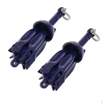 2 складных якоря с крюком весом 1,5 фунта, алюминиевая анкерная система с ЧПУ для