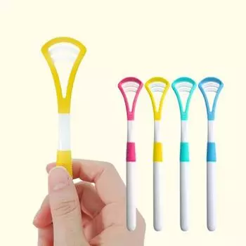 2 скребка для чистки языка (цветной случайный)