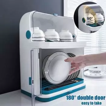 2-слойная чаша, сушилка, шкаф, кухонная полка для посуды, сушилка для посуды, домашний держатель, пластиковая тарелка, органайзер для хранения стола storage box