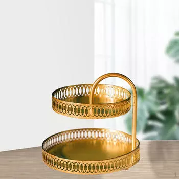 2-слойный лоток для хранения фруктов, стойка для торта, семейная вечеринка, десерт, свадебное украшение, держатель stripe