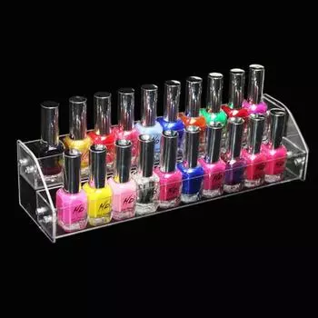 2-слойный ящик для хранения лака для ногтей, прозрачный акриловый многофункциональный органайзер, помада, ювелирные изделия, полировка, полоски для песка, ящик для инструментов, коробка для косметики
