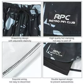 2 слоя мужские плавки брюки мужские плоский пятиугольник купальник профессиональный пляжный взрослый плавательный костюм