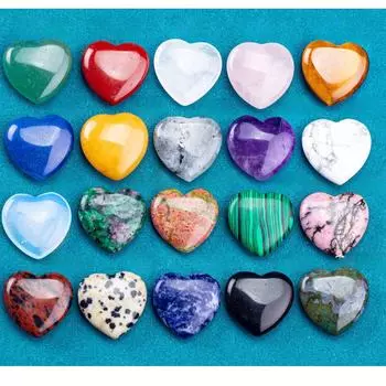 2 см натуральный персиковый сердечко любовь камень ремесло: День рождения, украшение дома 20mm x 20mm x 6mm