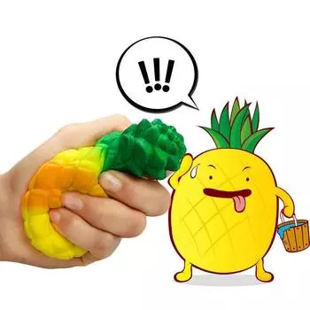 2 см забавная игрушка мягкая с ароматом ананаса сжимаемая медленно поднимающаяся игрушка для снятия стресса