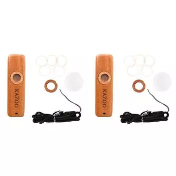 2 Stck Kazoo-Flte, leichte Kazoo-Holzflte for Kinder, Anfnger, Geschenk (куа