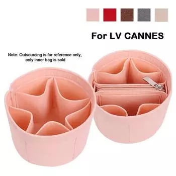 2 стиля, вставка из фетровой ткани, сумка-органайзер, круглый органайзер для макияжа, дорожные внутренние косметички as the picture