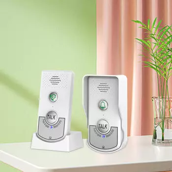 2-сторонний дверной звонок беспроводной Intercomunicador интеллектуальный голосовой звонок для дома в отеле чёрный