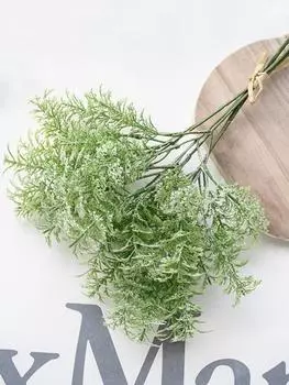 2 связки искусственного растения полыни, травы, подходящего для свадебного подоконника, домашнего украшения стола, вечеринки светло-зеленый