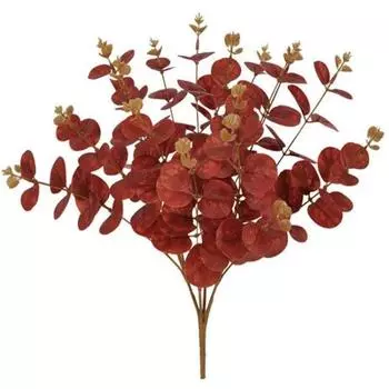 2 связки веток эвкалипта, искусственные листья эвкалипта, стебли высотой 46 см с 64 листьями для вазы в фермерском доме, свадебного домашнего декора золотой