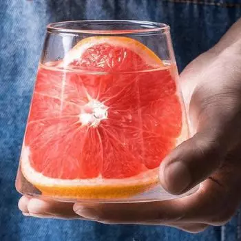 2 термостойких стакана для презентаций и соков | Стеклянная чаша из магнолии | Конусное стекло