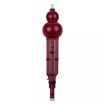 2 тона C-Key Hulusi Gourd Cucurbit Flute смоляные трубки китайский традиционный инструмент с китайским темно-красного