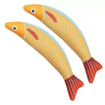2-упаковка плюшевых игрушек-рыб для кошек, дразнящих кошек, прорезывающихся зубов, товары для кошек, игрушки-рыбки
