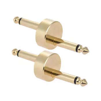 2 упаковки 1/4 дюйма 6,35 мм Z Тип гитарная педаль эффектов соединитель разъем гитарная педаль доска аксессуар