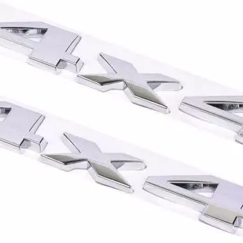 2 упаковки 4x4 эмблема значок табличка автомобиля наклейка наклейка для универсального автомобиля ((Хром)) серебряный
