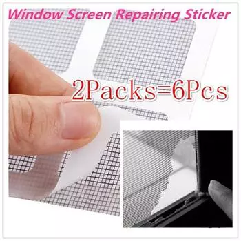 2 упаковки = 6 шт., летняя оконная москитная сетка, патч для ремонта сломанных отверстий