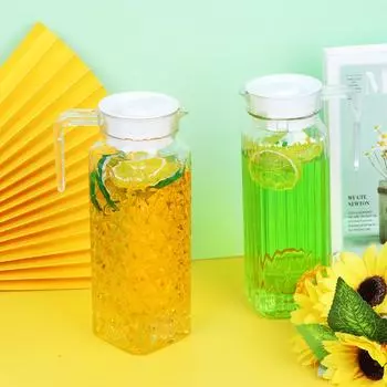 2 упаковки акриловых кувшинов, прозрачный пластиковый кувшин на 37 унций со съемной крышкой