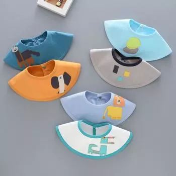 2 упаковки, детские водонепроницаемые нагрудники для кормления, хлопковый свитер с мультяшным принтом, детские тряпки для отрыжки, милые детские 0-3 года