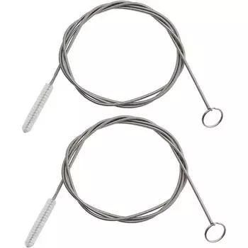 2 упаковки, гибкая щетка для чистки трубок длиной 1,5 м, щетина из нержавеющей стали и нейлона для домашней кухни, аквариума, аксессуары для водяных насосов