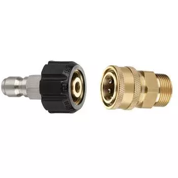 2 упаковки/лот M22 14 мм X 3/8 латунный соединитель высокого давления аксессуары для моечной машины высокого давления