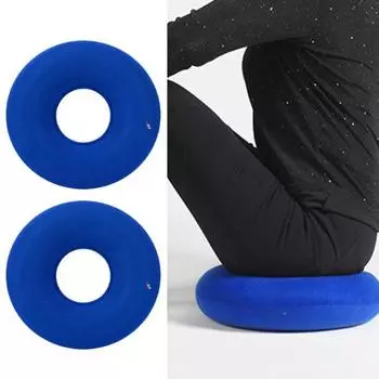 2 упаковки надувных подушек в виде пончиков, рельефное кольцо от геморроя и копчика, подушка для сиденья, круглая подушка для стула кофейный