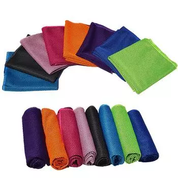 2 упаковки охлаждающего полотенца, мягкое дышащее дорожное полотенце для льда для тренажерного зала, фитнеса, тренировок, йоги, спорта, бега Black & Green