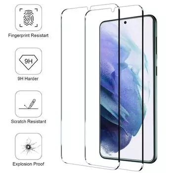 2 упаковки прозрачных пленок из закаленного стекла для Samsung Galaxy A12 A13 A14 A15 A35 A55 A23 A24 A33 A34 A52 A53 A54 S21 FE S22 S23 M12 M22 A04 Защитная пленка для экрана