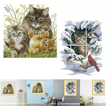 2 упаковки с принтом кота для начинающих