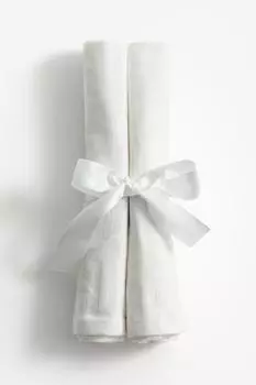 2 упаковки салфеток жаккардового переплетения