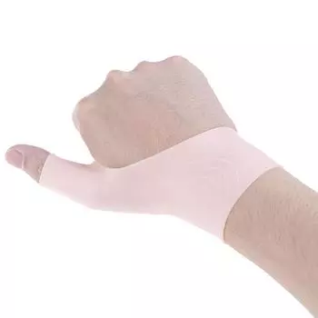 2 упаковки силиконовых перчаток для поддержки запястья большого пальца и рукавов для защиты от спазма пальцев