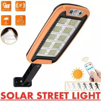 2 упаковки уличных настенных светильников на солнечной энергии, супер яркий ночник со светодиодной подсветкой, уличный датчик, PIR, водонепроницаемая садовая лампа с пультом дистанционного управления 41*14.5*3.5cm
