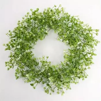 2 упаковки зелени ротанга искусственная гипсофила гирлянда, искусственные цветы Baby Breath бутон виноградная лоза, подвесная стена для свадебной арки вечеринки домашний декор 2 Pcs розовый